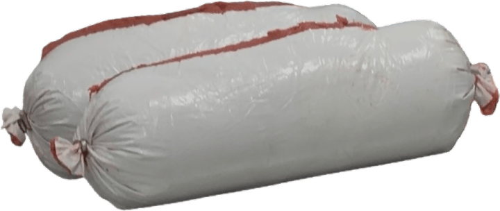 Representative roll of commercial raw dog food