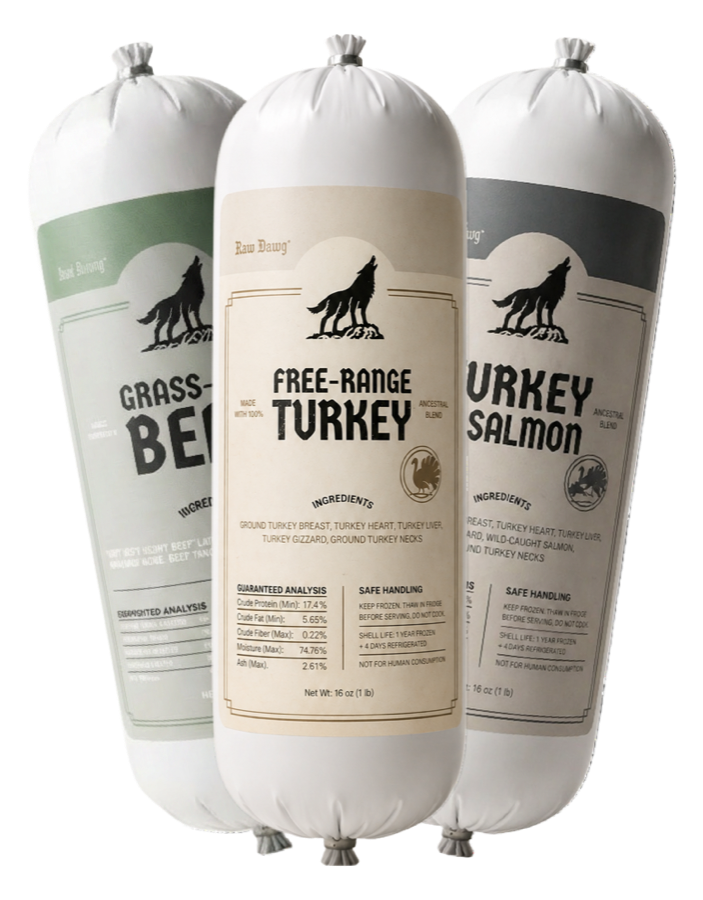 Raw Dawg frozen whole-prey blends